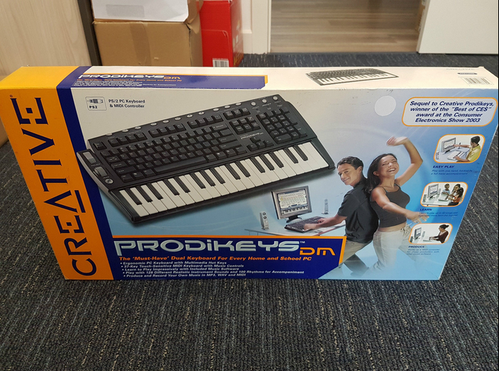 New tab and window shopper Creative Prodikeys MIDI Piano/QWERTY