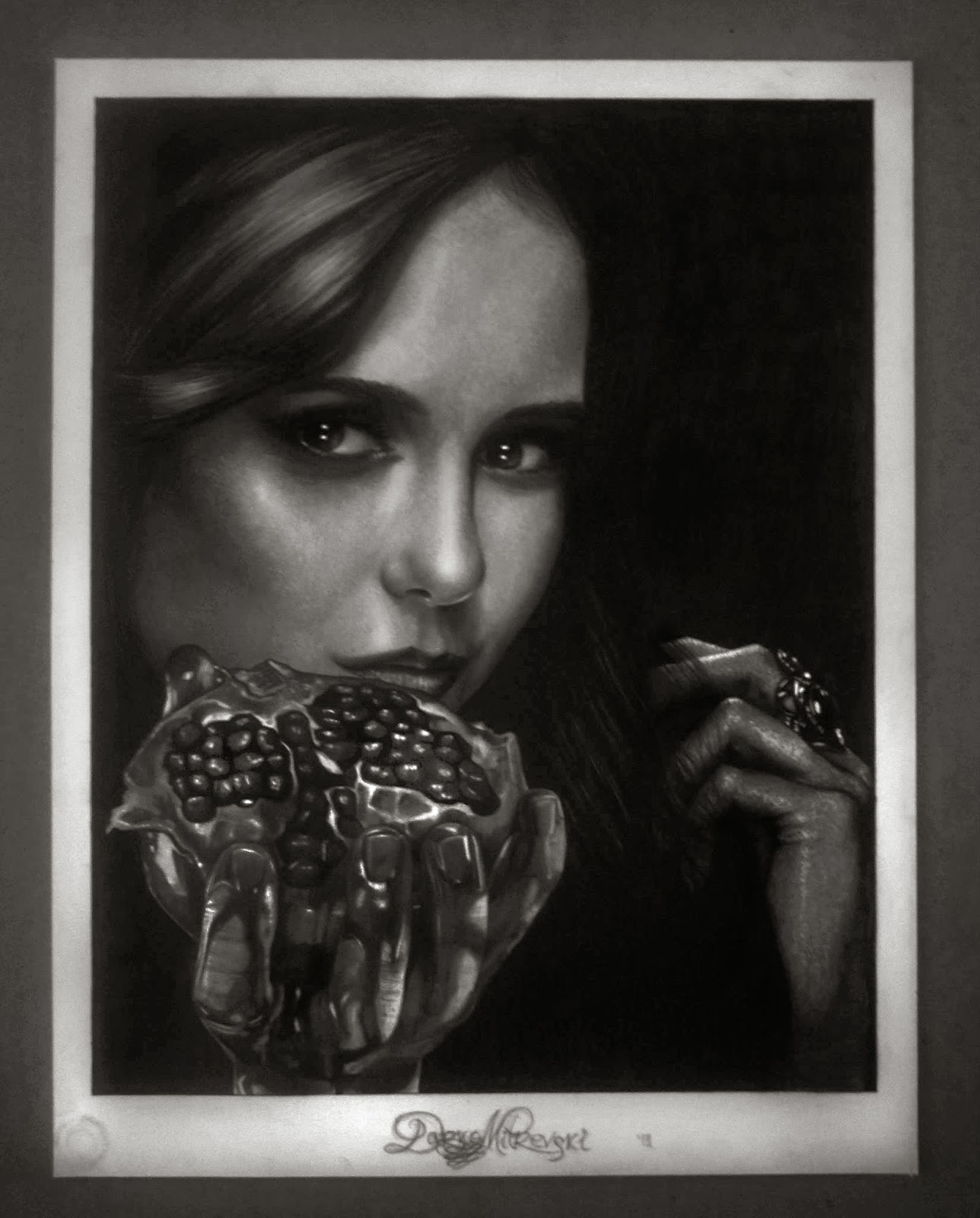 Darko Mitrevski: Elena Gilbert pencil drawing