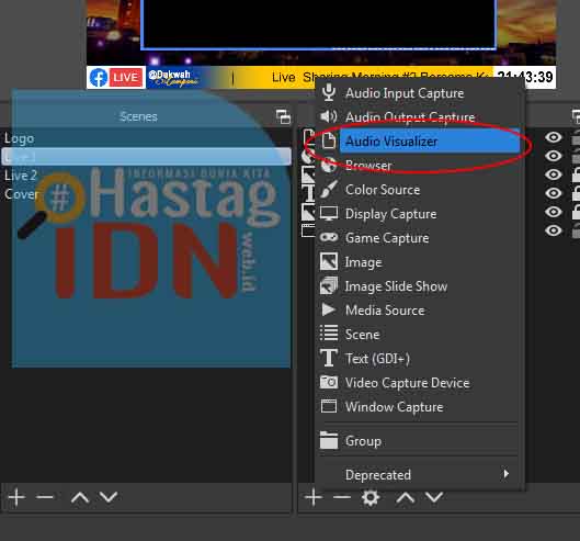 Setting Plugin Spectralizer OBS Studio Setting Plugin Spectralizer OBS Studio