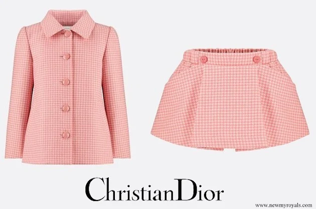 Princess Gabriella wore Christian Dior coat and skirt