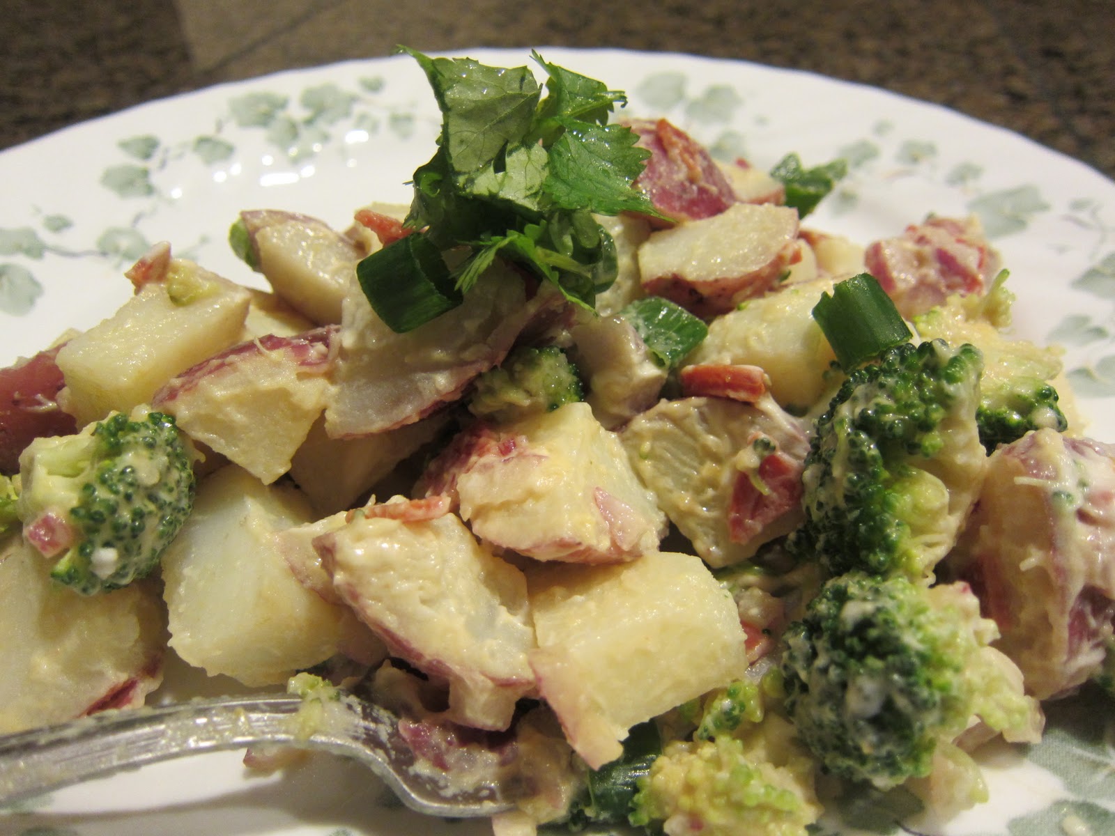 Mary's Kitchen Diaries Red Potato and Broccoli Salad