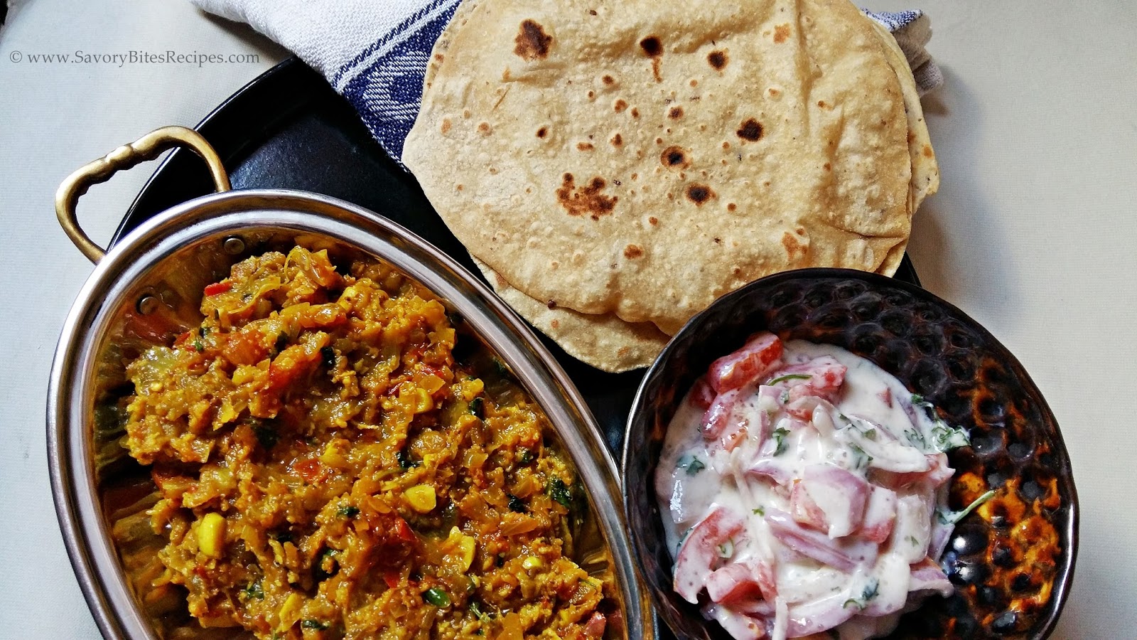 Dhaba Style Baingan Bharta Savory Bites Recipes A Food Blog with