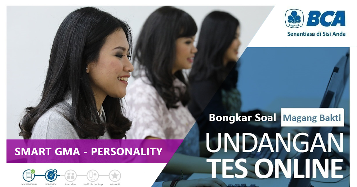 Soal Tes SMART GMA Personality BCA Official Terbaru