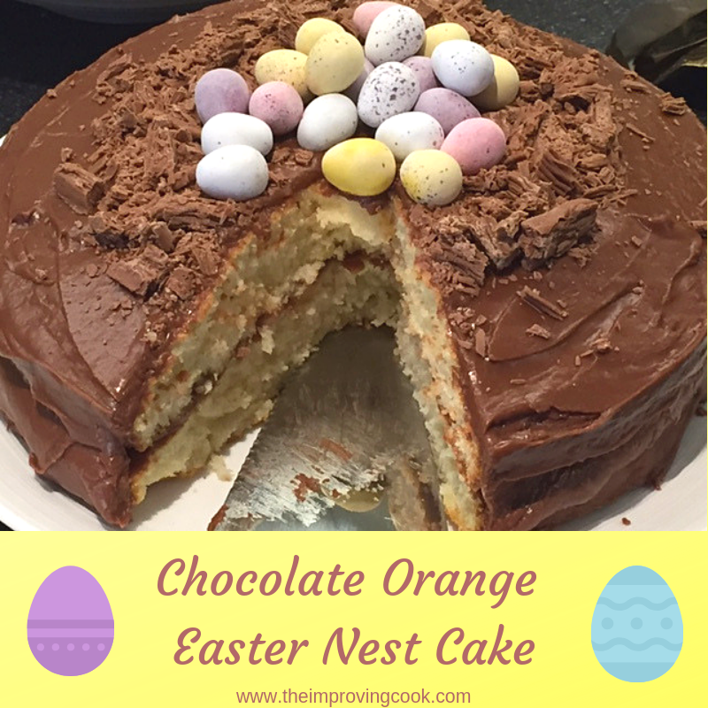 Chocolate Orange Easter Nest Cake