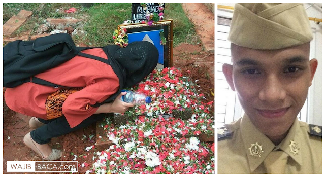 Kekasih Amirulloh Datangi Makam, Buat Netizen Menitihkan Air Mata Kekasih Amirulloh Datangi Makam, Buat Netizen Menitihkan Air Mata