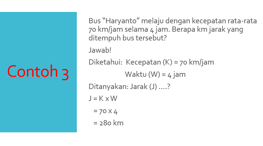 Soal Matematika Kelas 5 Materi Kecepatan Jarak Dan Waktu Soal Matematika Kelas 5 Materi Kecepatan Jarak Dan Waktu