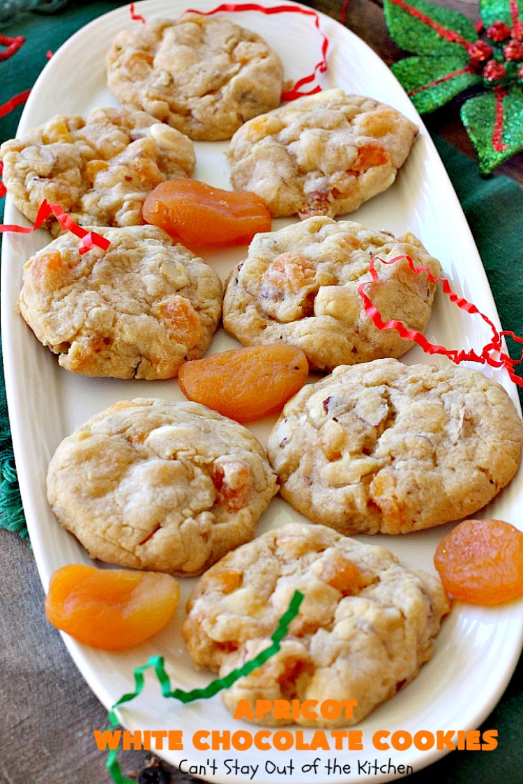 Apricot White Chocolate Cookies My Favorite food and Recipe