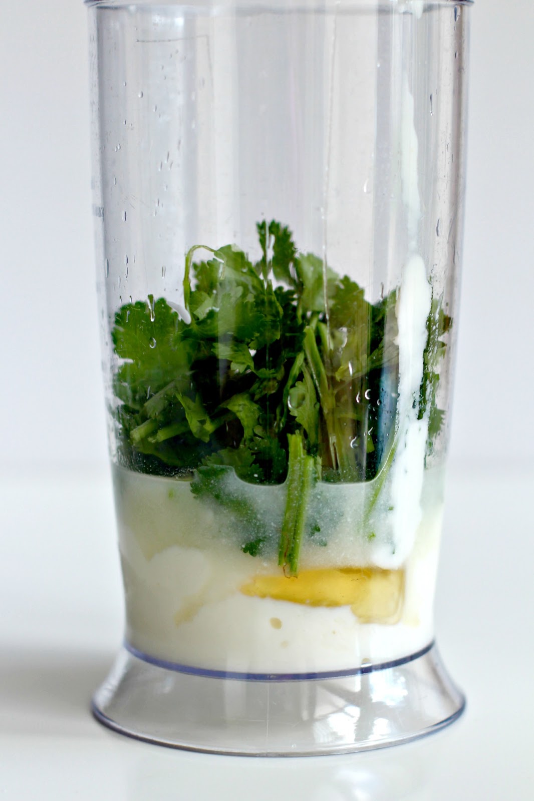 Milk and Honey Stuffed Green Peppers with CorianderLime Yoghurt Dressing