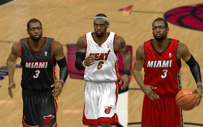 NBA 2K13 Miami Heat Jerseys Patch Mods PC