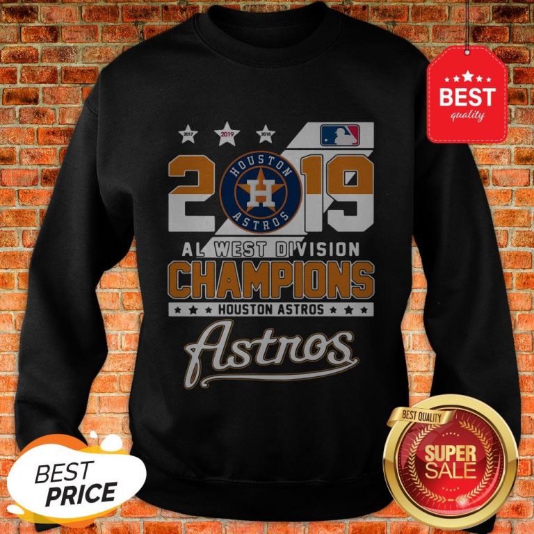 Official 2019 Al West Division Champions Houston Astros Shirt