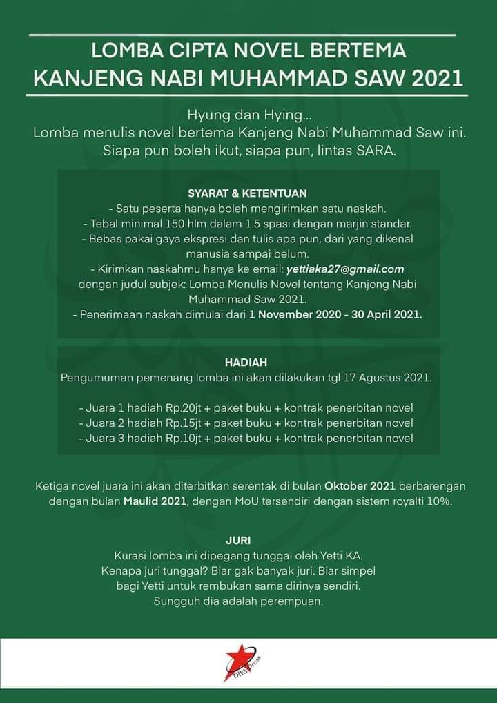 Lomba Menulis Novel Berhadiah 45 Juta Rupiah Diva Press Info Lomba Menulis