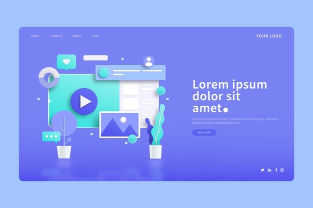 2020 Web Design and UI Trends using 3D