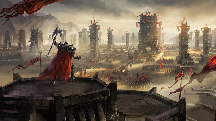#8.523, Darius, LoL, Noxus, LoR, Landscape, Scenery, 4K Wallpaper