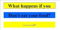 What happens if you dont eat your food