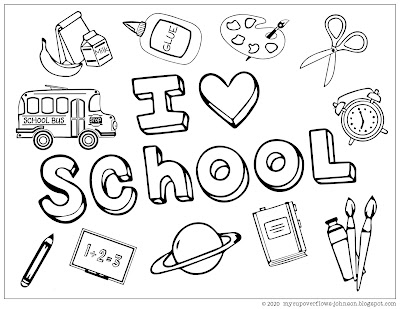 I love school coloring page