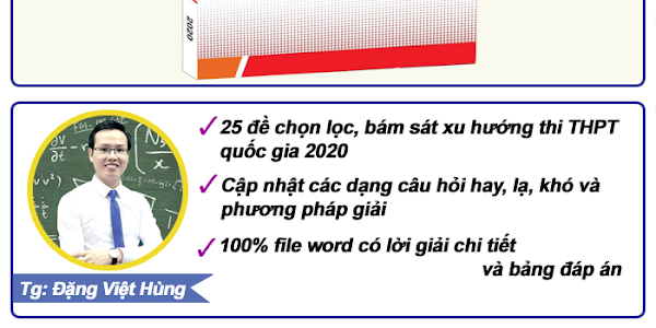 Bộ đề thi thử THPT quốc gia 2020 môn toán- tg: Đặng Việt Hùng