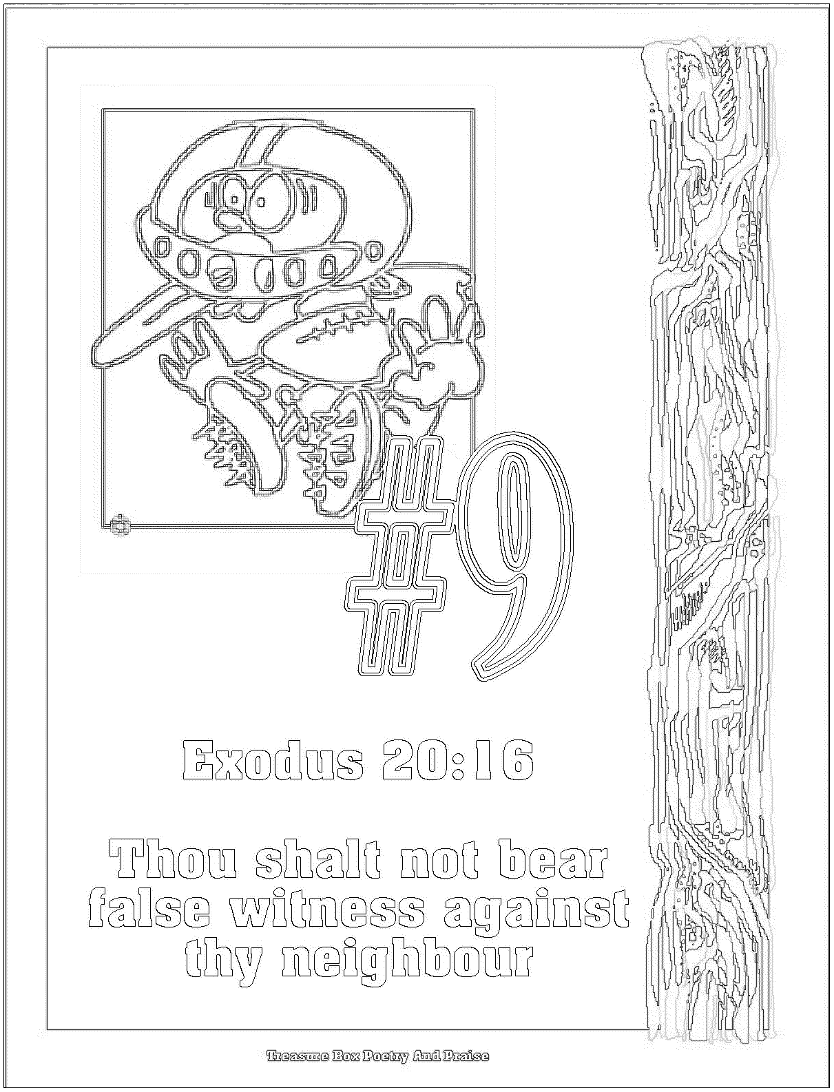 The Greatest Commandment Page Coloring Pages