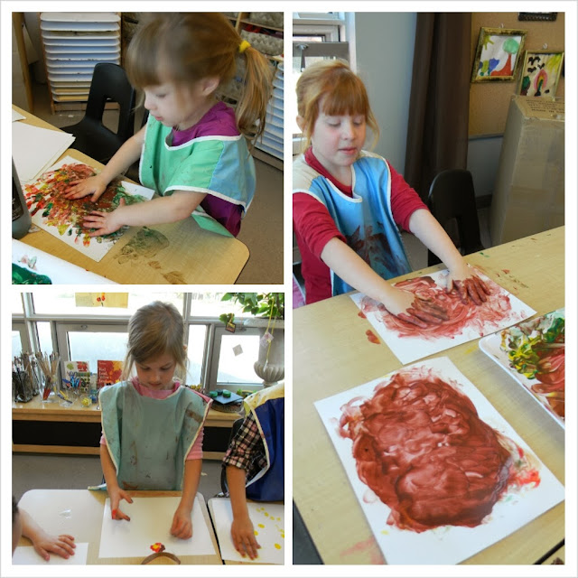 The Wonderful World of Kindergarten Finger painting