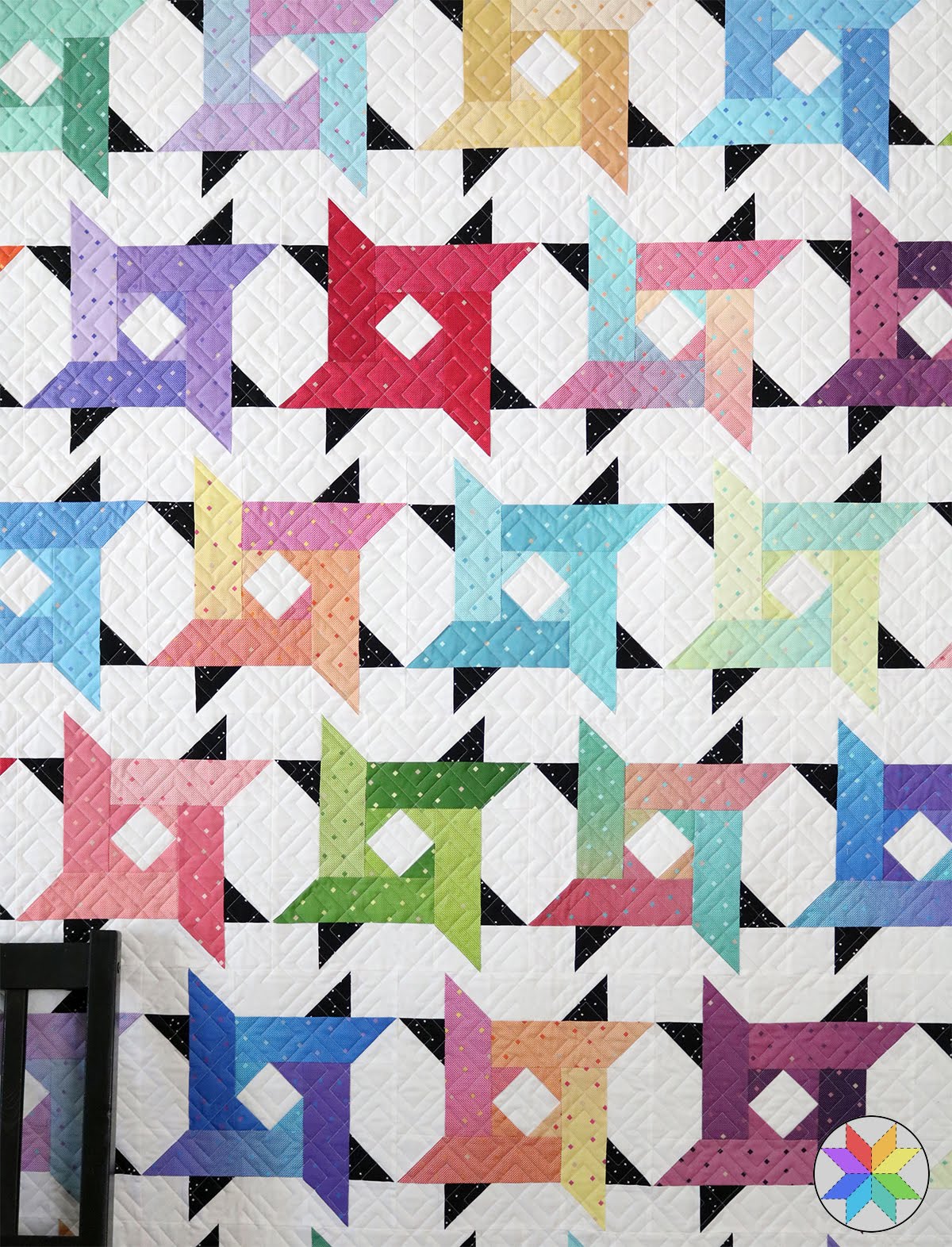 A Bright Corner Windy City Quilt + Gem Stones Brights
