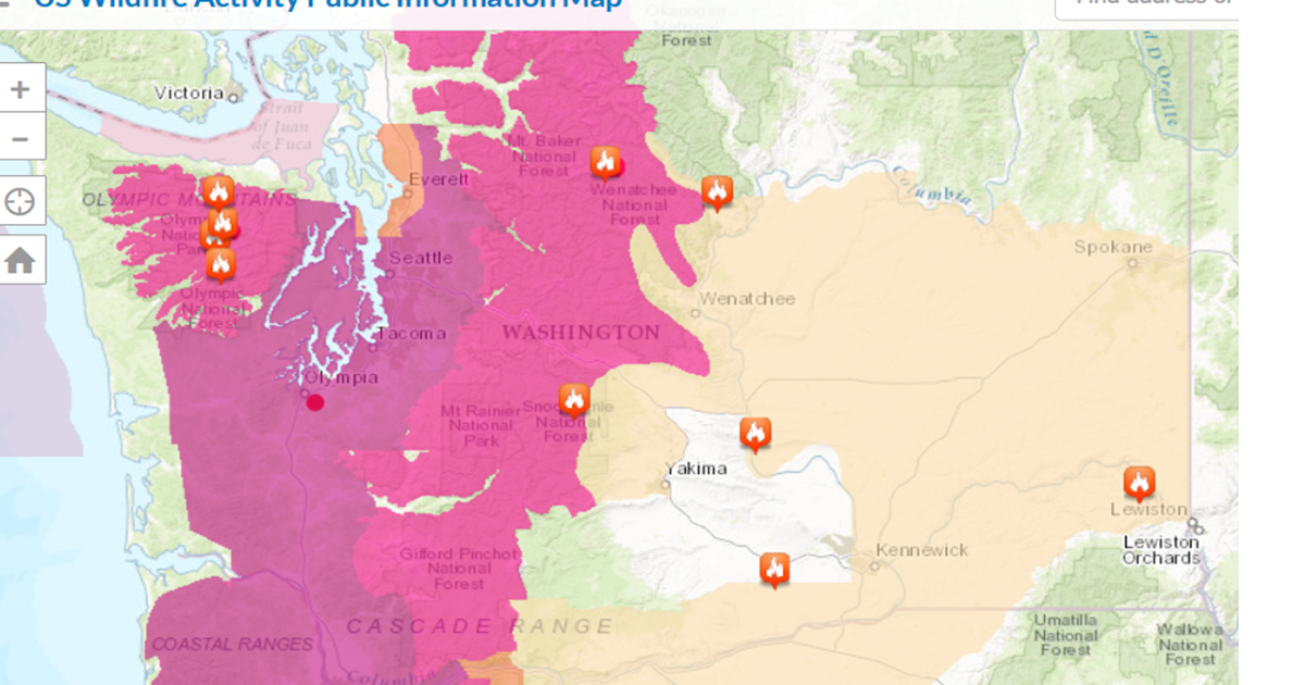 Washington Smoke Information Smoke in western Washington today
