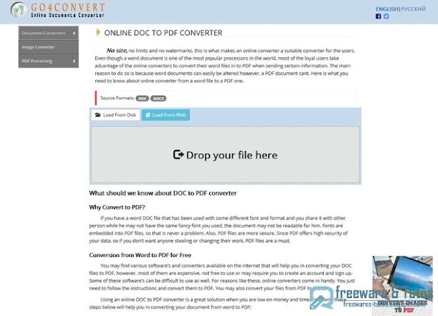 Go4Convert : un service en ligne de conversion de fichiers (MAJ)