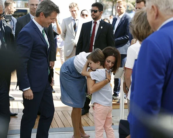 Crown Prince Frederik, Crown Princess Mary, Princess Marie, Prince Joachim, Prince Nikolai, Prince Felix, Prince Henrik, Princess Athena in Rio de Janeiro, Brazil