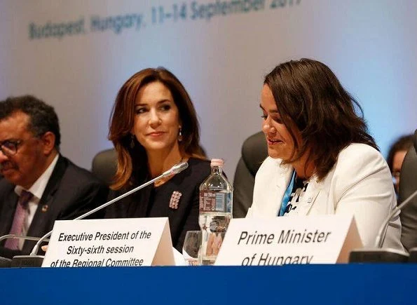 Crown Princess Mary attend the opening of 67th session of the World Health Organization Regional Committee for Europe