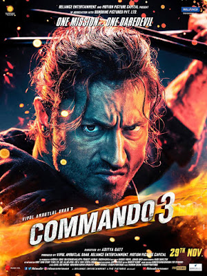 commando 3 movie poster Vidyut Jammwal