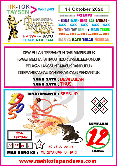 Syair Pandawa Sgp 14 Oktober 2020 Archives Prediksi Master Togel Hari Ini Singapura Hongkong Sidney Jp