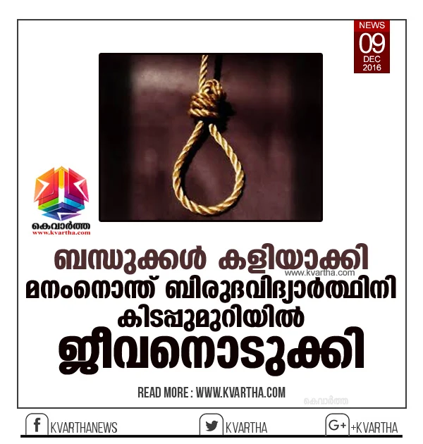 Teenage girl found hanging in her house, Student, Girl, Mother, Daughter, Police, Case, hospital, Dead Body, Kerala.