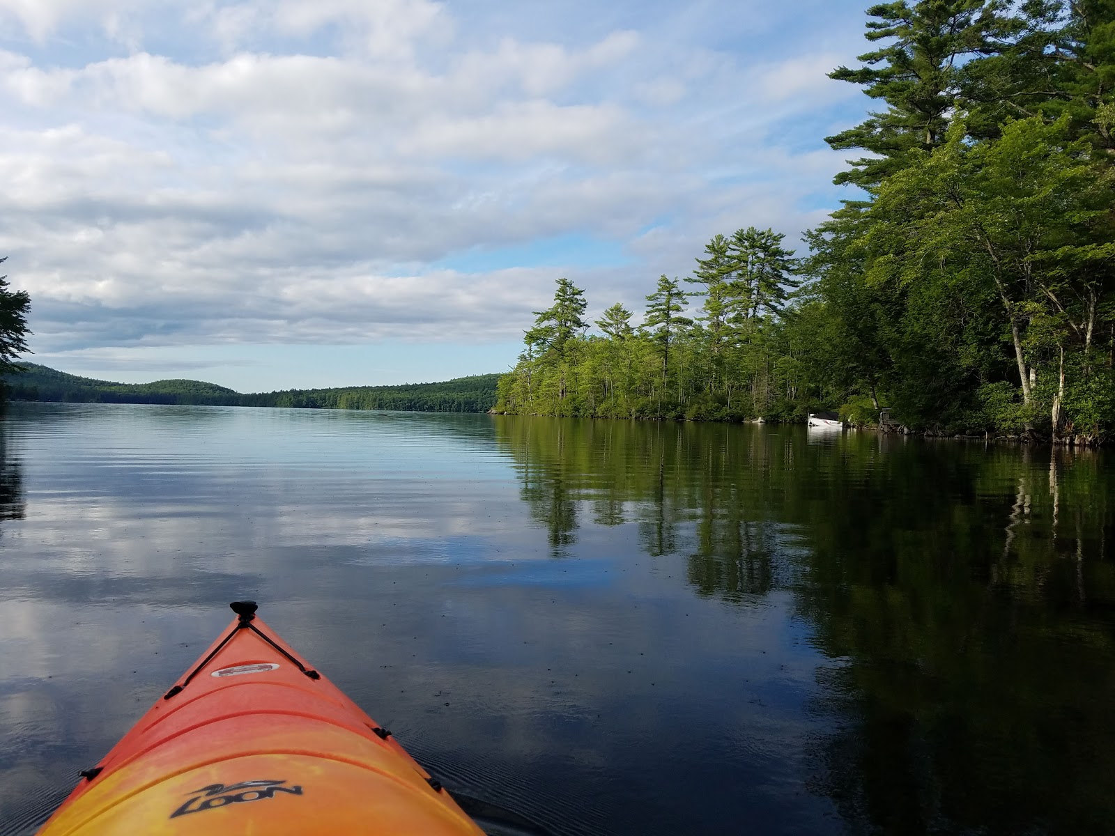 Recreational Kayaking in Maine Peabody Pond, July 16 2020
