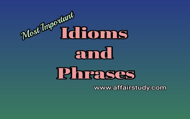 Idioms and Phrases in English