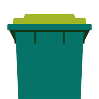 FOGO bin (lime green lid)