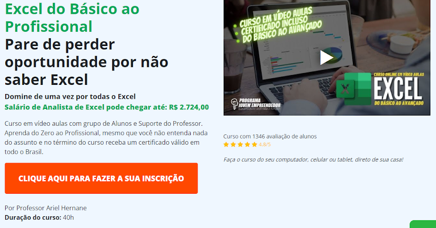 Excel do Básico ao Profissional
