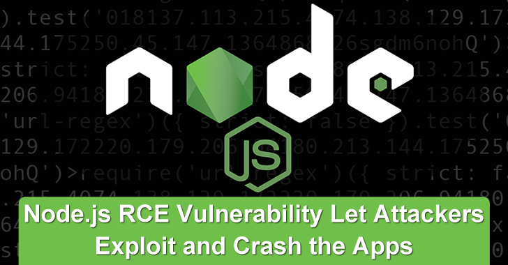 Node.js RCE Vulnerability Let Attackers Exploit & Crash The Apps