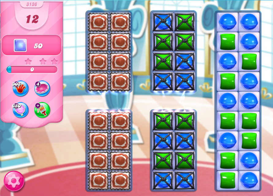 Candy Crush Saga level 3136 Candy Crush Saga level 3136