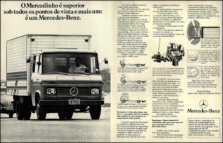 propaganda caminhão Mercedes-Benz – série 1519 - 1976, Mercedes-Benz do Brasil anos 70, Mercedes-benz década de 70, caminhão mercedes, Oswaldo Hernandez, Mercedinho 76,