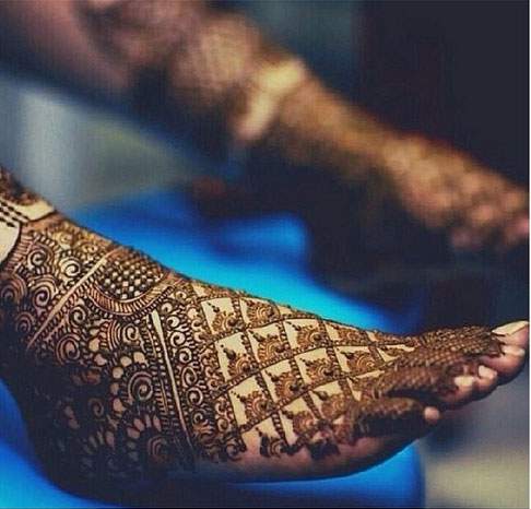 Desain Motif Henna Kaki Pernikahan Contoh Gambar Wedding