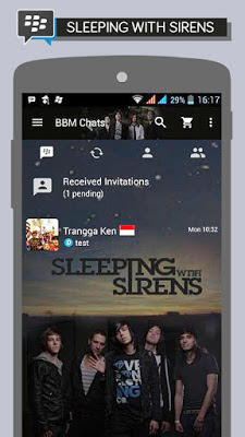 BBM Sleeping With Sirens V2.11.0.18 Apk