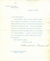 Letter from Teddy Roosevelt to Augustus Saint-Gaudens, 20 December 1906
