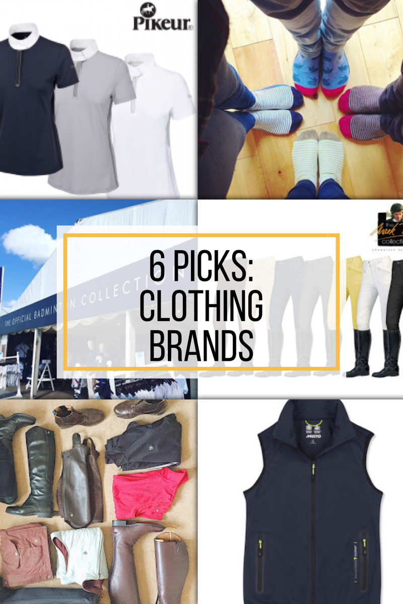 Team Tunnah Eventing 6 Picks...of Equestrian Clothing Brands North