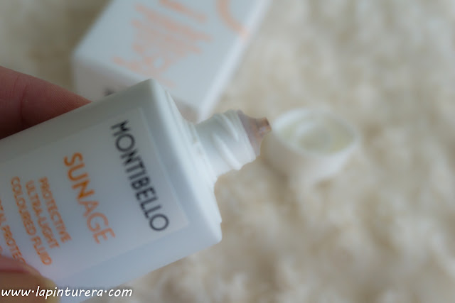 Fotoprotector fluido con color de Montibello | Reseña 05 boquilla