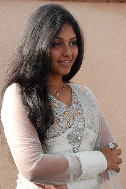 Anjali Tamil Actress In Cream Churidar ~ Sexy Pics