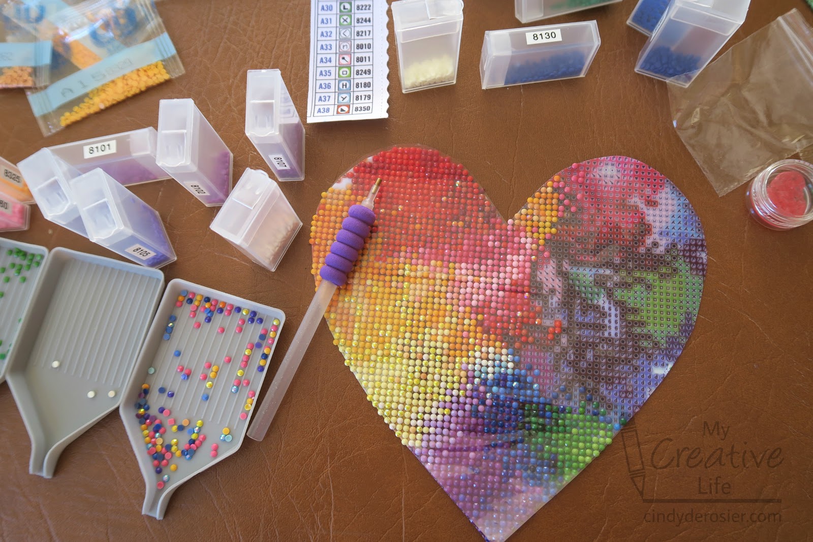 Cindy deRosier My Creative Life Creating Custom Diamond Art from a Kit