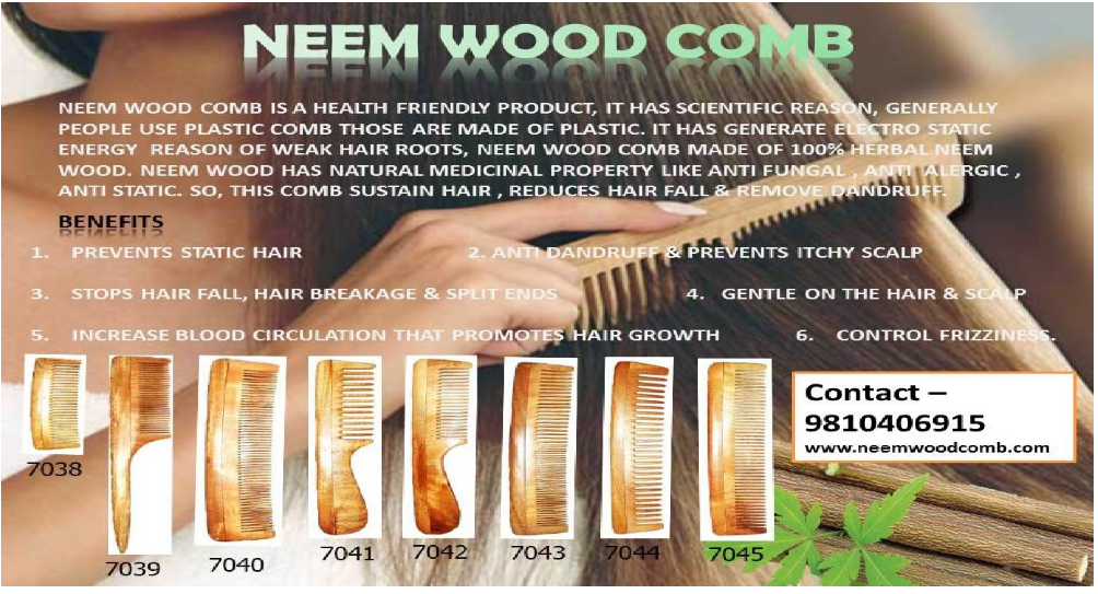 Neem Wood Comb