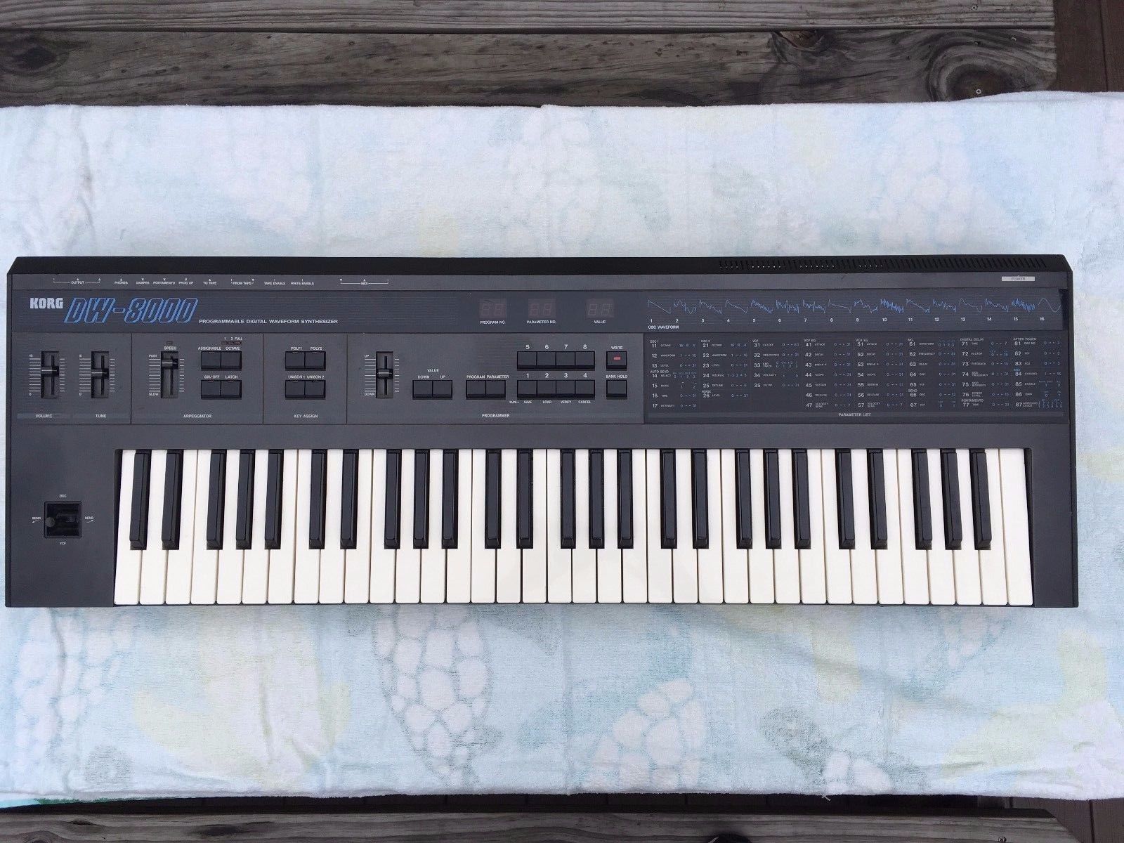 MATRIXSYNTH DW8000 Programmable Digital Waveform Synthesizer SN