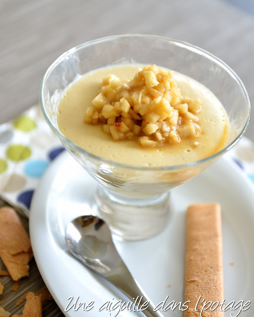 Crème au jus de pommes et sa brunoise de Granny Smith