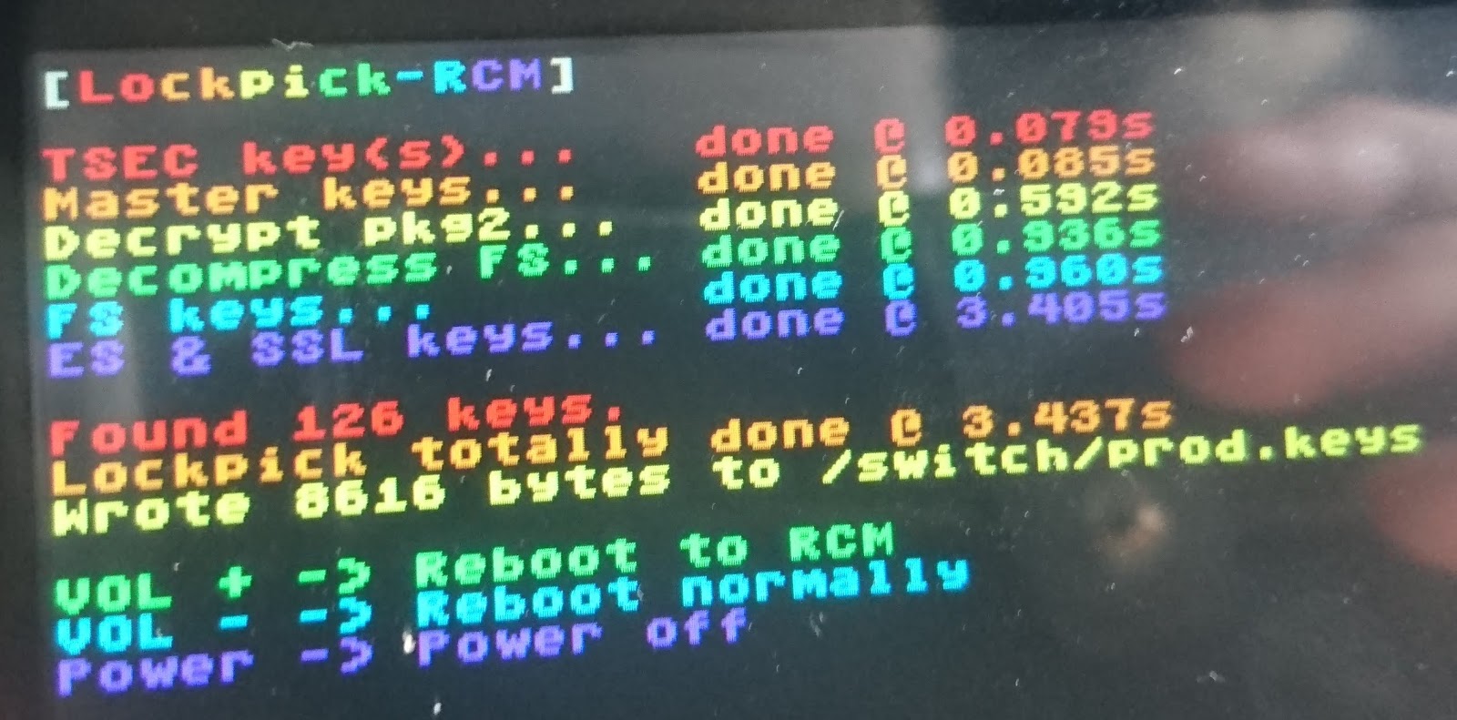 ニンテンドースイッチ キーを取得するLockpickのペイロード版Lockpick_RCM紹介