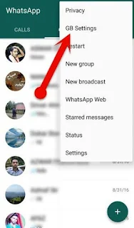 cara megunci aplikasi whatsapp menggunakan GB whatsapp