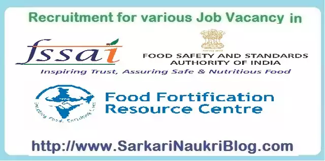 Sarkari Naukri Vacancy Recruitment FFRC FSSAI